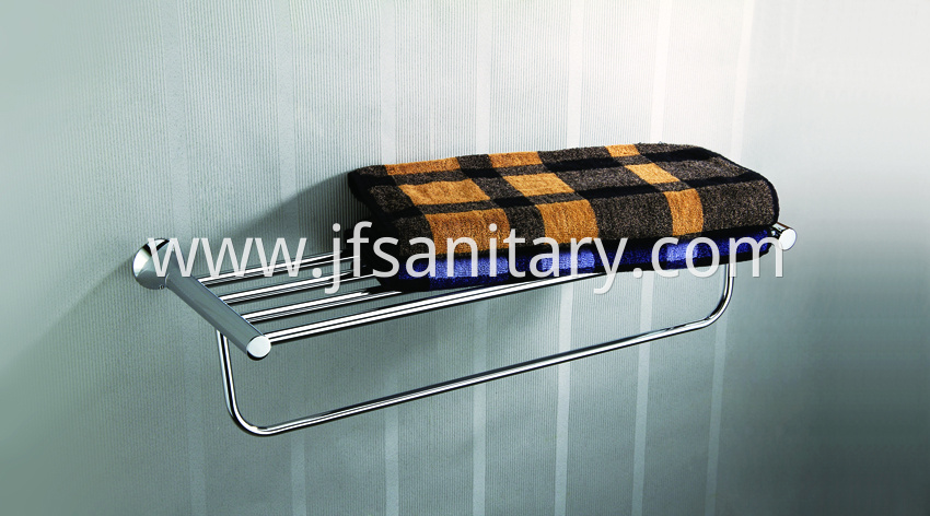 Brass towel rack